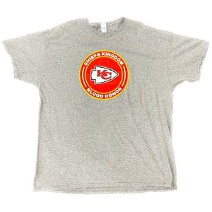 Rare Kansas City Chiefs Blood Donor Blood Drive T-Shirt Size 2X